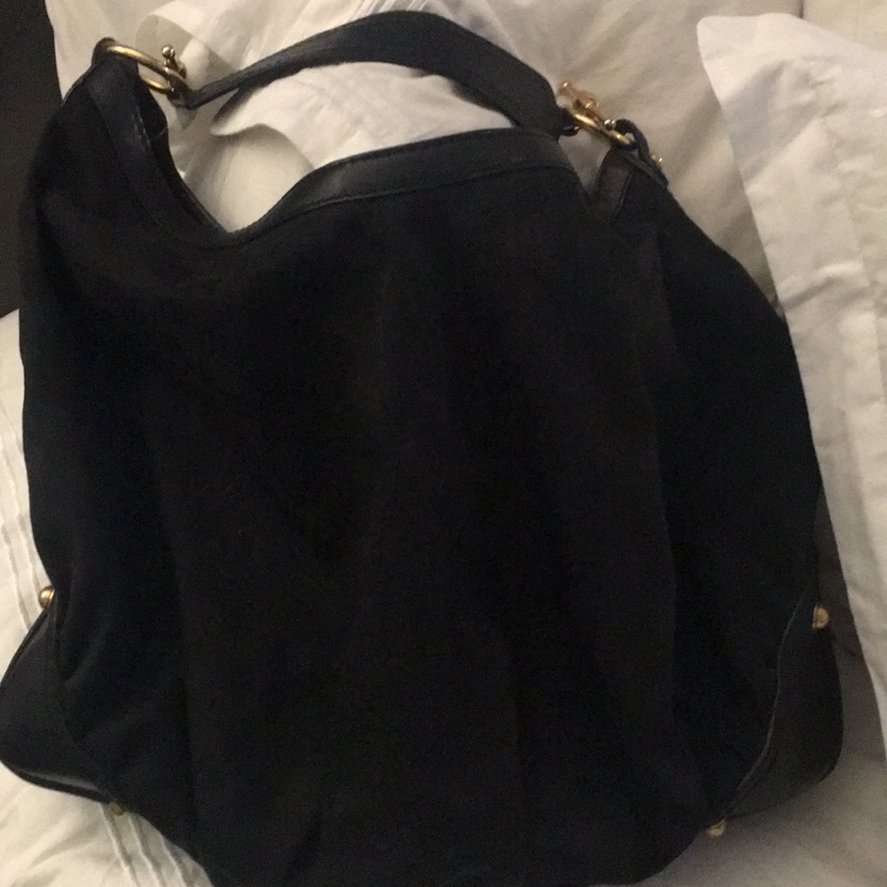 Gucci black monogram shoulder bag